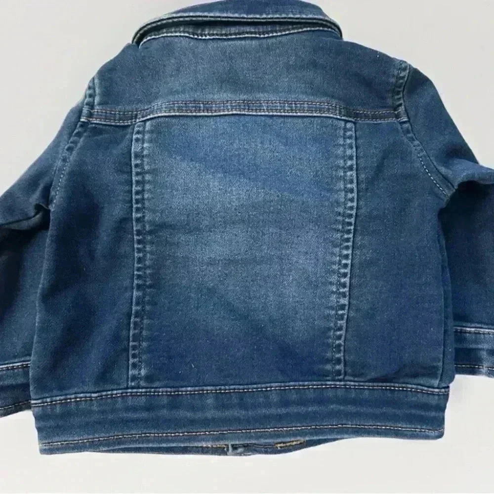 Cat & Jack Soft Denim Jean Jacket - 6-9 Months - Toddler - Picture 3 of 3